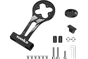 TOWILD Supporto Esterno per Garmin - Supporto per Computer da Bici per XOSS iGPSPORT Meilan Magene CYCPLUS - Bordo e Manubrio per MTB (AS80)