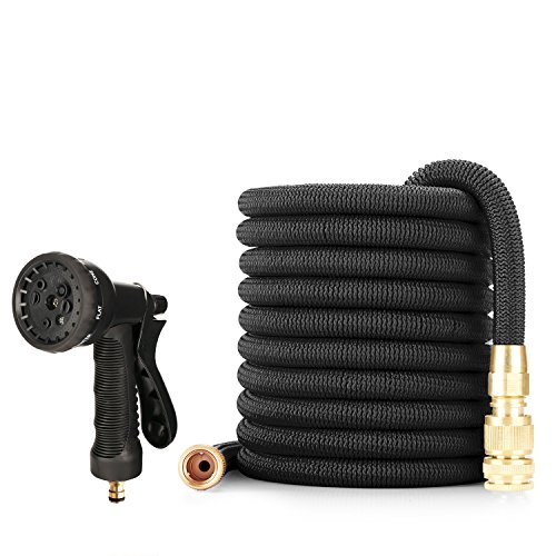 Tespressolife Gartenschlauch Erweiterbar Bewässerung Stretch Schlauch mit 8 Funktion Spray-Düse Waschmaschine für Bewässerung Waschen Reinigung - 2