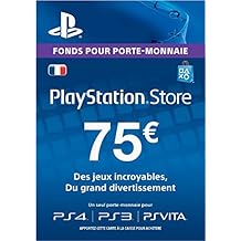 Carte Playstation Network 75 EUR [Code Jeu PSN PS4, PS3, PS Vita - Compte français]
