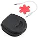 Produktbild Schwarze druckfeste Tasche der Marke DuraGadget mit Handgriff und Netzfach plus roter Verteiler x 5 für TaoTronics TT-BH20 und TT-BH02 Kopfhörer