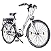 Produktbild Leisger ® L3 28" Zoll Elektrofahrrad Herren/Damen Unisex Pedelec,E-Bike,City Rad, 36V 250W Li-Ion Akku mit 17Ah 612Wh PANASONIC Zellen, Bafang MAX Display & Mittelmotor in glänzend weiß