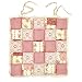 Produktbild Uniuooi Sitzpolster Kissen-Verbindungen, Ideal für Schule Büro in Küche Esszimmer Stühle, Garten, Auto-Matte für Haustiere, 15,7 x 15,7 cm/40 x 40 cm, pink floral, 15.7 x 15.7 inch/40 x 40 cm