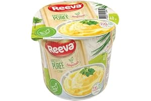 Reeva Mashed Potato Pots Halal Certified Instant mashed Potatoes 40g (Pack of 6) (Chicken) + FabFinds Mug