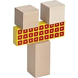 Eichhorn 100002226 -Color Holzbausteine, 50-teilig, bunt, 50 bunt bedruckte Holzbausteine in Trommel zur Aufbewahrung - 4