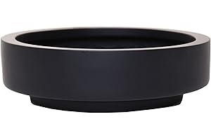 ‎VIVANNO VIVANNO Pflanzschale Blumenschale Dekoschale Fiberglas Escada Low 9x30 Anthrazit