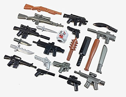 Preisvergleich Produktbild Brickarms 22 teiliges Zombie 2017 Waffen und Zubehör Set für LEGO® Figuren