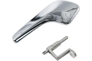 VHEUHZ Poignée de porte intérieure avant Remplacement poignées de porte intérieure voiture gauche Compatible avec CORSA D 2006-2016 Van MK III 13297813 (avant gauche chromé)