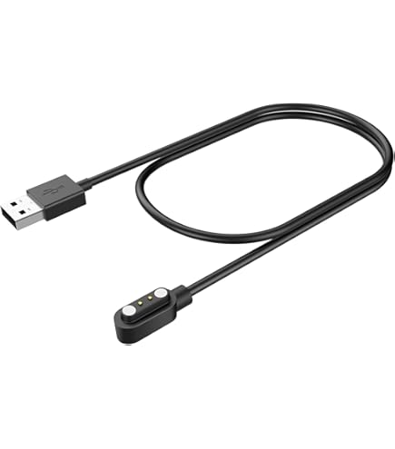 Caricabatterie Universale per Smartwatch, Cavo USB di Ricarica Magnetico a 2 Pin, Spaziatura Contatti di Ricarica 4mm, Accessori per Orologio Intelligente, Ricarica Veloce e Sicura