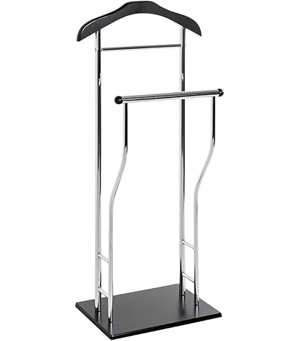 HAKU Kapstok zwart, metaal - Maat: B 45 cm x H 101 cm x D 26 cm, Stijl