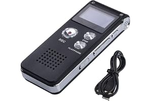 Booso 8G Voice Recorder High-Definition Noise Reduction MP3-Spelare Lämplig för Möten och Andra Tillfällen Svart 1 PCS