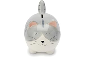 Mousehouse Gifts - Small Cat Piggy Bank, Kitten Money Box for Children's Savings