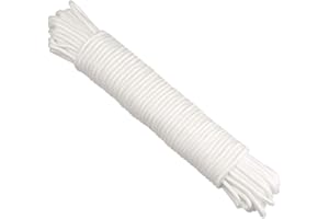 G2PLUS 30M Multi-functional Nylon Rope, 6MM Thick Heavy Duty Hanging Cord String, Traction Tying Rope for Camping Outdoor Garden