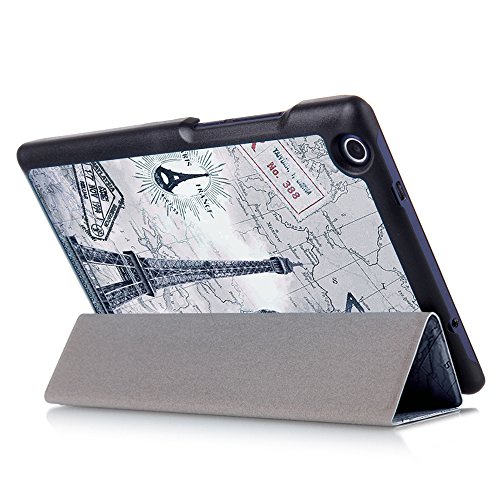 Lenovo Tab3 8 / Tab 2 A8-50 Hülle – Ultra Dünn und Leicht PU Leder Schutzhülle mit Standfunktion für Lenovo Tab 3 8 (TB3-850F / TB3-850M) / Tab 2 A8-50 8,0 Zoll Tablet, Karte Turm - 7