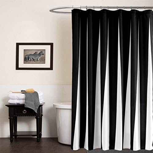 Huijun Waterproof Polyester Bathroom Shower Curtain With 12 Hooks - 180cmX180cm - #130