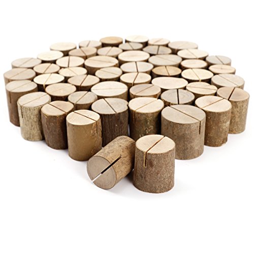 50 x Holz Holzsteg Kartenhalter Platzkarte Tischkartenhalter Namesschild Fotohalter Hochzeit Deko