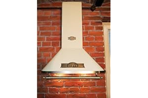 KAISER Exklusive Designer Dunstabzugshaube 90cm/Wandhaube aus Modellreihe EMPIRE/ 910m³/h /Kaminhaube Elfenbein – Empire/Griff – Bronze/Abzugshaube/Esse /antik Flair/Inkl.Umluftset/Abluft Umluft/UVP 850 EUR