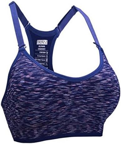 No Ring Sling Sports Underwear Lady Candy Color Fitness Yoga Clothes Sports Blue Bra
