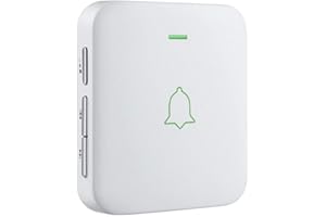 AVANTEK Mini Wireless Doorbell Add-on Plug-in Receiver, White