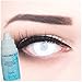 Produktbild Farbige Kontaktlinsen Blind Mentalist in komplett weiß 60% Sehvermögen + 60ml Pflegemittel + Behälter - Funnylens Markenqualität, 1Paar (2 Stück)