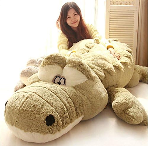 Ancco New Year, Giant Huge Cute Animals Doll,Soft Fluffy Plush 160cm (63") Green Crocodile Toy