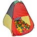 Produktbild LittleTom Bällebad Spielzelt 90x90x100 cm Popup Baby Spielhaus Kinder-Zelt Bunt