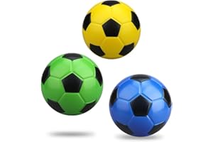 LNCOJOLM 13CM Foam Mini Soccer Balls for Kid Toddler, Soft Squishy Football PU Ball Toy for Goal Set, Indoor Outdoor Sport Gift Christmas Stuffer for Girls Boy