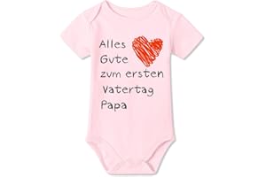 BesserBay Baby Strampler Body Kurzarm Erster Vatertag Geschenk 0-12 Monate