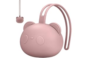 Airfish Chupete de Silicona, Estuche para Guardar Chupetes, Funda Chupetes Bebe Sin BPA para Bebés Seguros para Niños Pequeños y Bebés (Rosa)