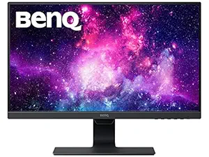 BenQ 24-inch Eye Care Monitor, IPS Panel with Height Adjustment, Built-in Speakers, HDMI, Display Port, Eye-Care Technology - GW2480T (Black)