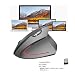 Produktbild Ergonomisch Wiederaufladbar Kabellose Drahtlos Maus Wireless Maus 2.4GHz Gaming Mouse 800 1600 2400 DPI Computer Mäuse mit USB Nano Empfänger PC Laptop Macbook Office Home Pro Grau