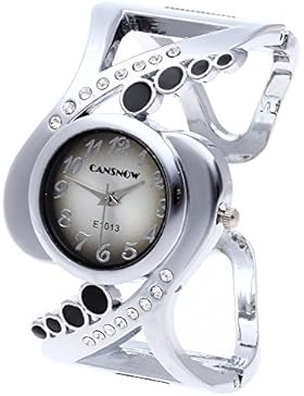 Damen Armbanduhr Armreifuhr Quarzuhr Armspange Spangenuhr Strass Elegant NEU HOT