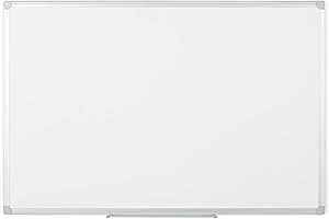 Bi-Office MA0207790 Earth - Pizarra Blanca Magnética, 60 x 45 cm, superficie acero lacado, marco de aluminio y bandeja de rotuladores