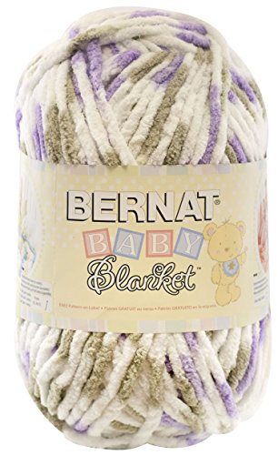 Bernat Polyester Little Lilac Dove Print Baby Blanket