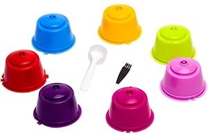 LIUMMRCY Cápsulas de café recargables para cápsulas de café reutilizables de Dolce Gusto Coffee Cofffee Capsule Cup, cápsulas de filtro, café universal reutilizable, vainas de café reutilizables,