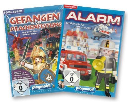 Preisvergleich Produktbild Playmobil Gefangen i.d. Drachenfestung / Alarm! Großeinsatz Laura & Alex