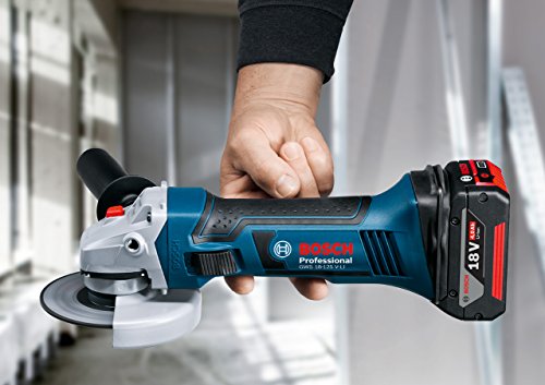 Bosch Professional Akku-Winkelschleifer GWS 18-125 V-LI (125 mm Scheiben-Ø, 2 x 4,0 Ah 18 V Akku, L-Boxx) - 2