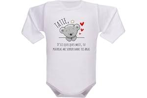 IDYLEA body bébé - annonce naissance - annonce grossesse - idée annonce grossesse - papa - papi - mamie - parrain - marraine - tonton - tatie