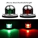 Boots Navigationslicht LED Navigations Lampe Grünes und rotes Marineboot Yacht LED helles Edelstahl Bogen Navigations Lichter 12V 2pcs