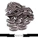 Neitsi® 50PCS Clip for Hair Extensions Wigs I SHAPE U SHAPE Metal Hair Snap Clips DIY (Brown#, I shape--2.8cm)