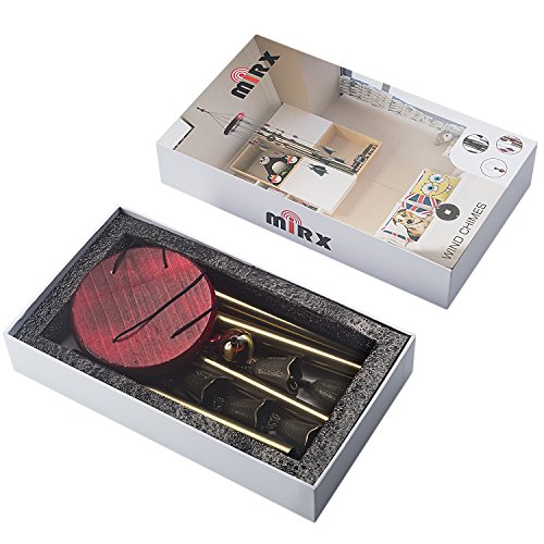 Wind Chimes MIRX Bronze Metall Chimes 4 Röhren 5 Glocken 60 cm lang ca. - 5