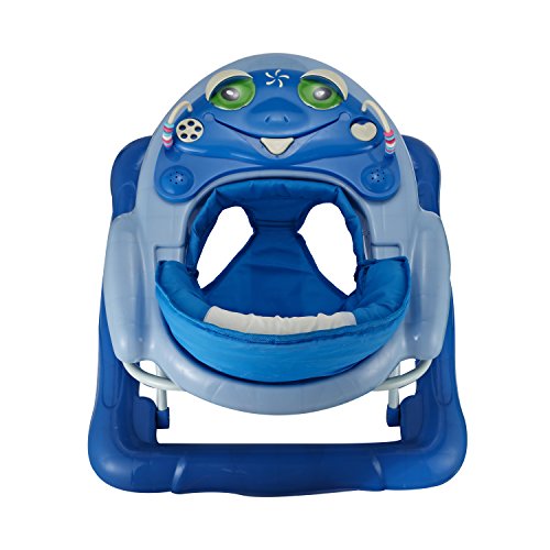 Homcom® Lauflernhilfe Laufhilfe Gehhilfe für Baby Gehfrei Babywalker höhenverstellbar (Blau) - 6