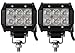 Produktbild ALPHA DIMA 2X 18W 12W LED 6000K 12V 24V Arbeitslicht Offroad Flutlicht Reflektor Scheinwerfer IP67 Arbeitsscheinwerfer(18 watt)