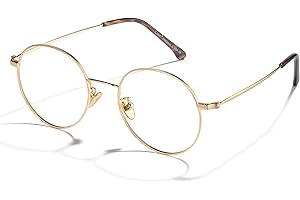 Cyxus lunette anti lumiere bleue pour hommes femmes bloquant les UV lunettes d'ordinateur lentille métal ultra léger lunettes