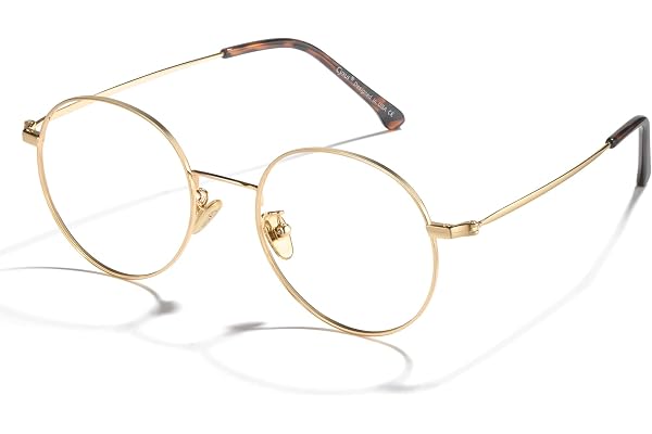 Cyxus lunette anti lumiere bleue pour hommes femmes bloquant les UV lunettes d'ordinateur lentille métal ultra léger lunettes