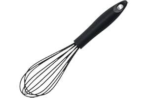 UV STYLISH Frusta in silicone per uso alimentare – Frusta per palloncini, frusta da cucina per miscelare, frusta, schizzi, schiumare e mescolare (nero)