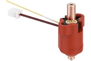 LANKEGU Creality K1 Ceramic Heating Block Kit, 3D Printer 300℃ High Temperature Titanium Alloy Throat Tube Hotend Heat Block Kit with 5PCS 0.4mm Nozzles for K1, K1 Max