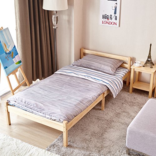Buy GreenForest Single Bed Frame 3ft Small Wooden Beds for Kids