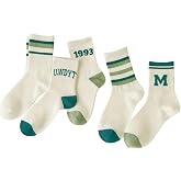 Sky Socks 5'li Ekonomik Paket Kolej Tarzı Desenli Unisex Tenis &Ccedil;orap Seti