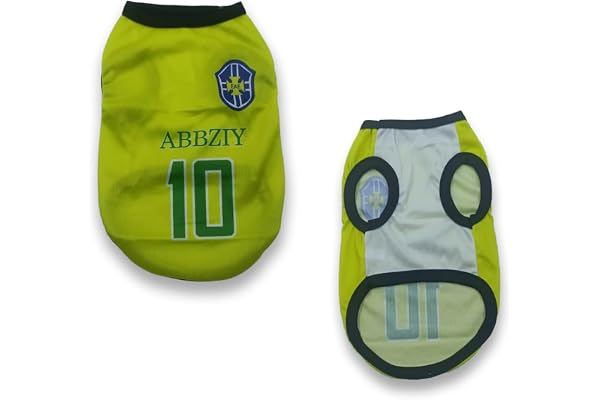 Yellowcult Cute Dog T-Shirt Clothes, Summer Sweetshirts Sporty Pet Outfit for Small Dog, cat, Puppy, Kitten for Bithday Party, Travel, Outing, Photos(XS- Green)