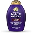 OGX Thick & Full + Biotin & Collagen Volumizing Shampoo for Thin Hair | Thickening with Vitamin B7, Collagen & Hydrolyzed Wheat Protein | Sulphate-Free Surfactants | Paraben-Free | 385ml